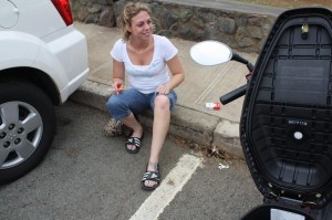 Sitting down at the Halona 