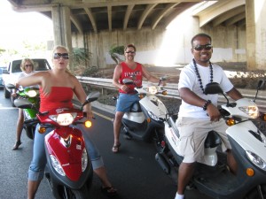 4-mopeds-under-the-freeway